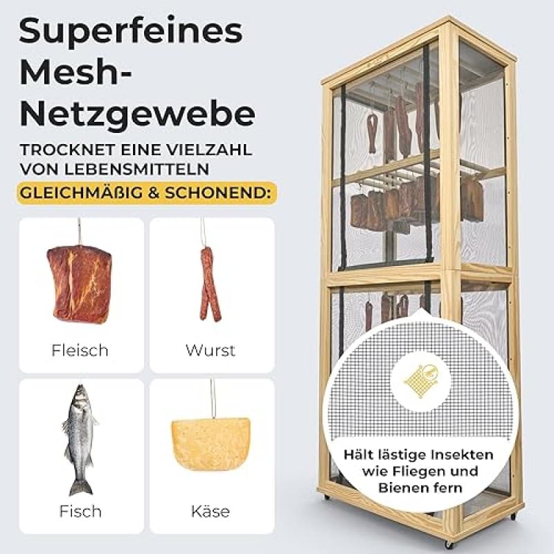 Reifeschrank Warmlufttrockner Trockenschrank Trockner für Fleisch Wurst Fisch Käse Beef Jerky Schink – 5