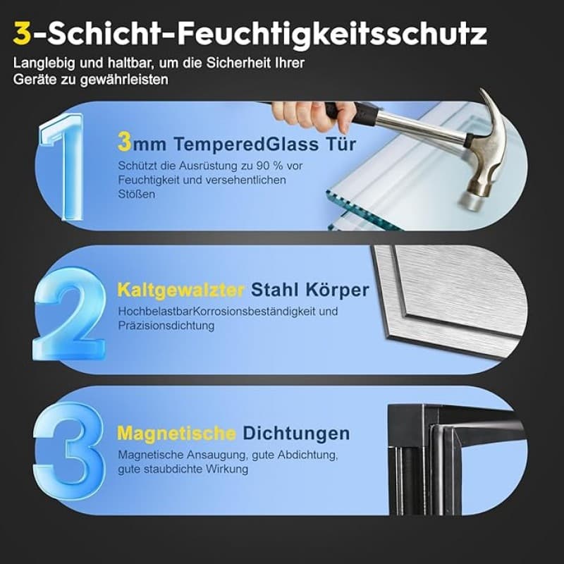 Kamera-Trockenschrank elektronischer Trockenschrank 28 L feuchtigkeitsdicht geräuscharm energiespar – 4