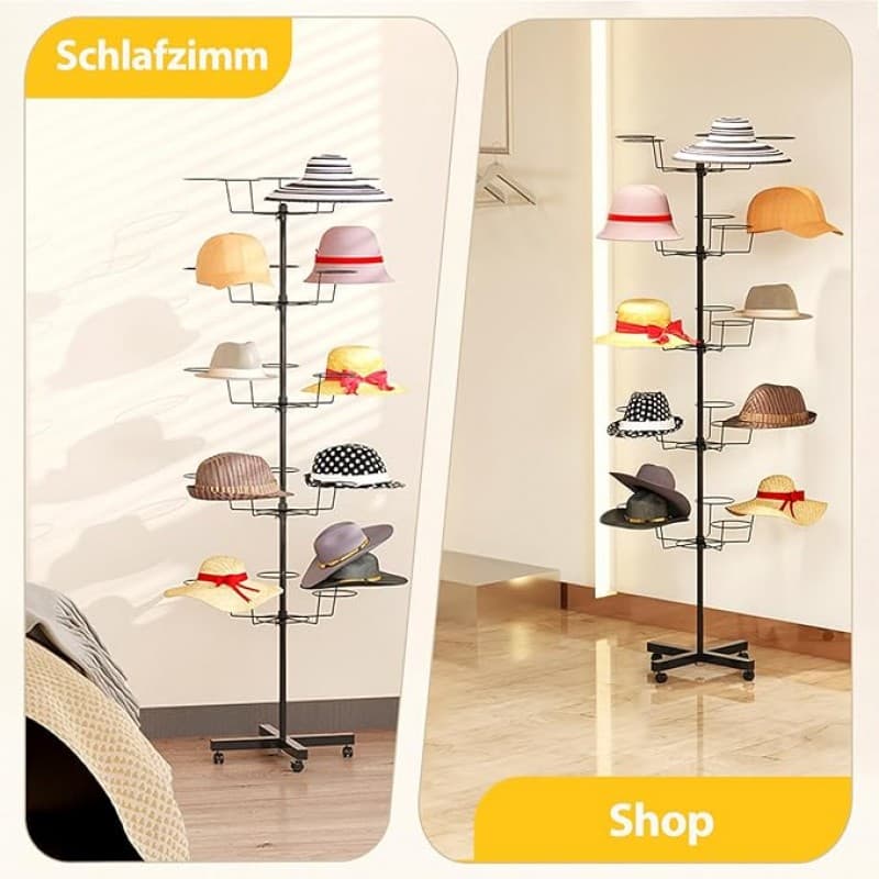 Hut Ständer Perückenständer Huthalter Perückenhalter Perückenhalterung Hutständer Mützenhalter Mütze – 4