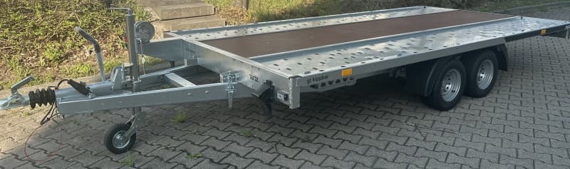 Autotransporter Anhänger Kippbar Autoanhänger 2700 kg Wohnmobil Wohnwagen Baugeräte Transporter – 4