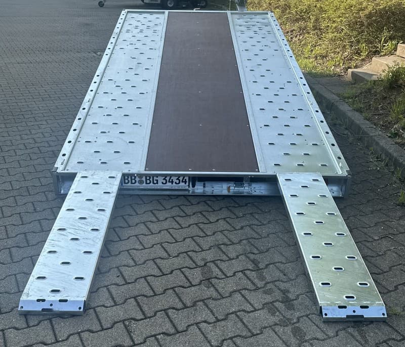 Autotransporter Anhänger Kippbar Autoanhänger 2700 kg Wohnmobil Wohnwagen Baugeräte Transporter – 2