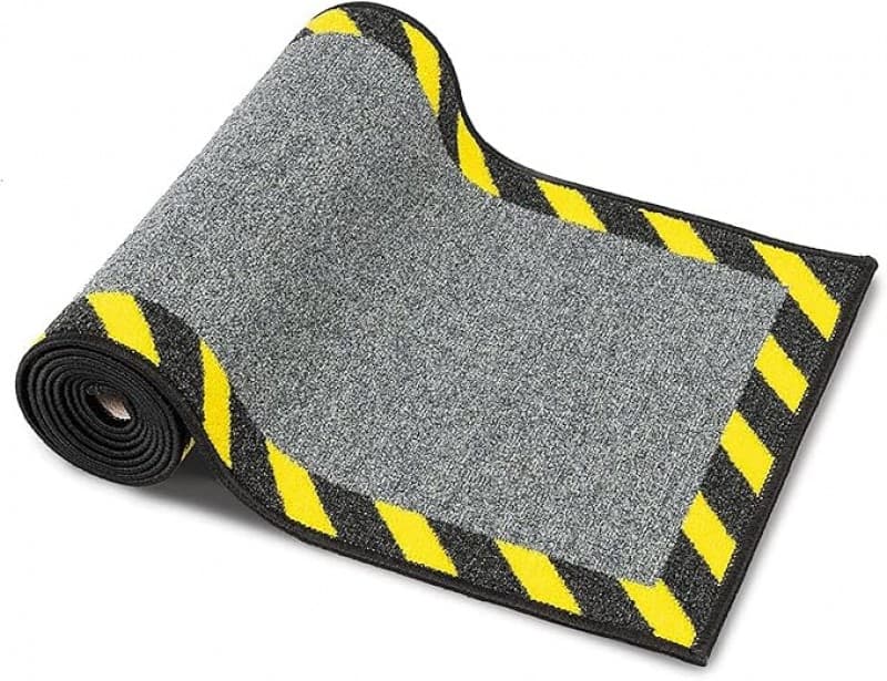 Kabelbrücke Schutzmatte Kabelmatte Kabelschutzmatte Warnumrandung Sicherheitsmatte Büro 120 x 40 cm