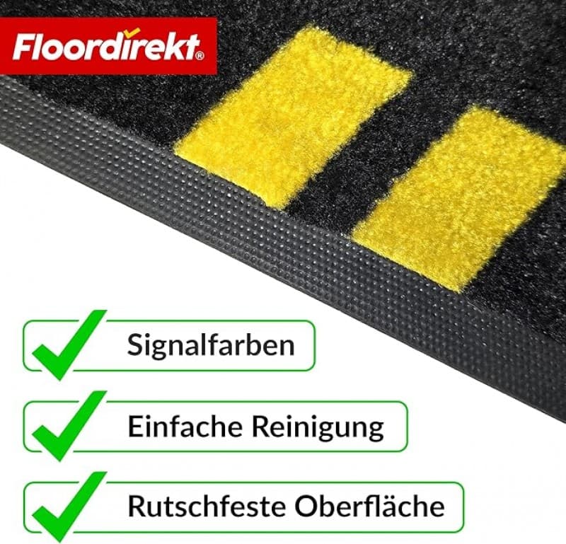 Kabelschutzmatte Sicherheitsmatte Kabelbrücke 120 × 40 cm rutschfeste mit integriertem Kabelkanal – 5