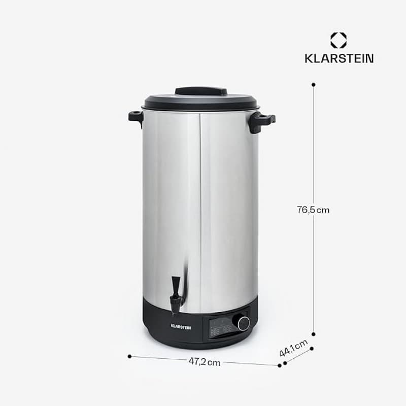 Kakaokocher Einkochautomat Heißwasserspender Einkochtopf Glühweinkocher Zapfhahn 60 L Edelstahl – 3