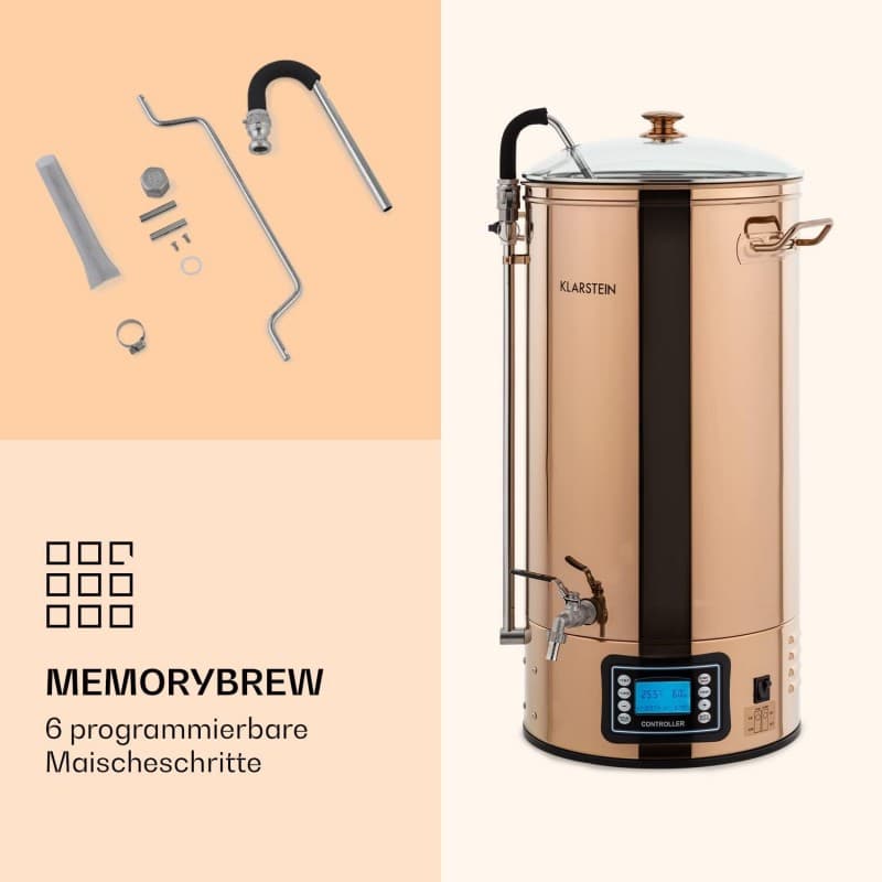 Bierbrauset Bierbrauanlage Maischekessel Bierkessel Braukessel 50 L Brewing Kit für Anfänger 9 Prog – 4