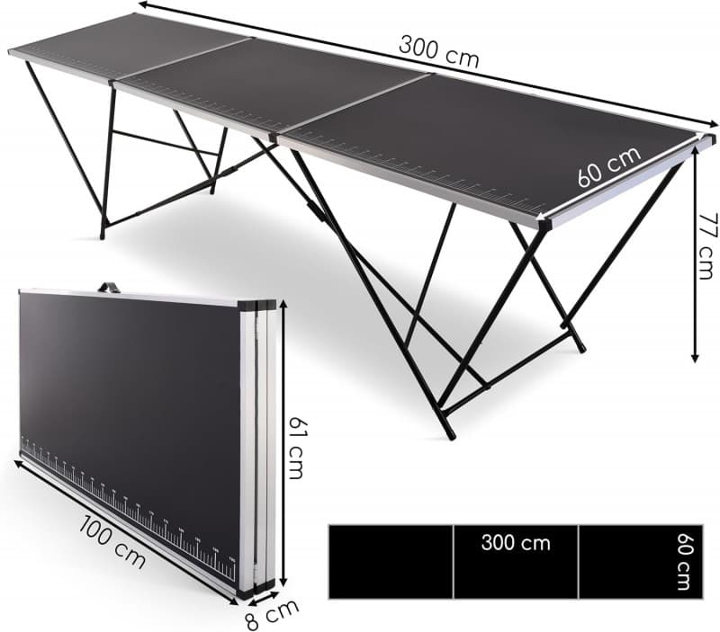 Tapeziertisch Malertisch Heimwerkertisch Arbeitstisch Gartentisch Alu Multifunktionstisch klappbar – 4