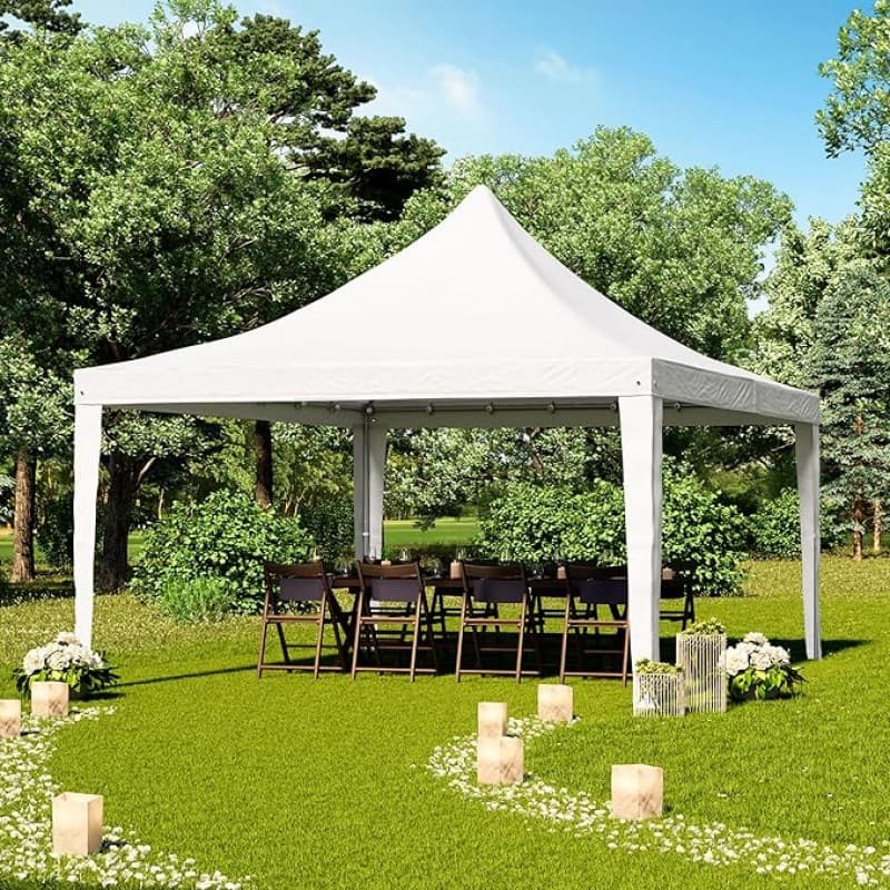 Pagodenzelt Pavillon Partyzelt Hochzeitszelt 5 x 5 m einfacher Aufbau 9 – 36 qm bis unendlich – 3