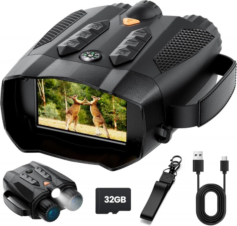 Nachtsichtgerät Nachtsichtkamera Infrarotgerät Fernglas Infrarot Kamera Nachtsicht Jagd 4K Camping