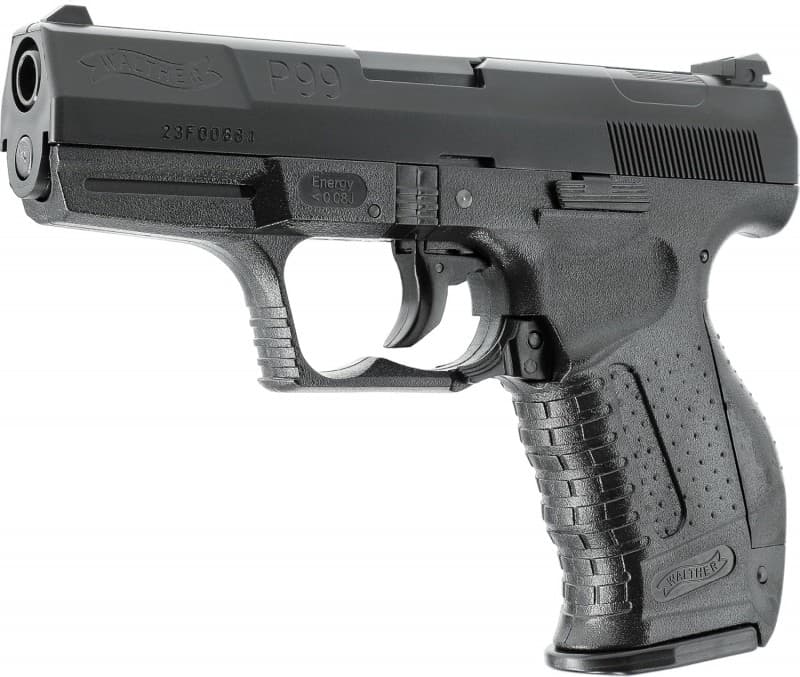 Pistole Walther P99 schwarz 6 mm für Film Theater Fernsehen Requisite für Filmaufnahmen