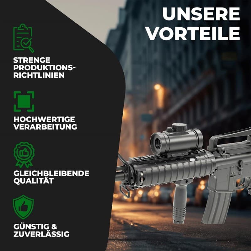 Gewehr Elektrische Softair Waffe Pistole 0,5 Joule 6 mm inkl. 500 Premium BB’s 0,20 g Munition – 3