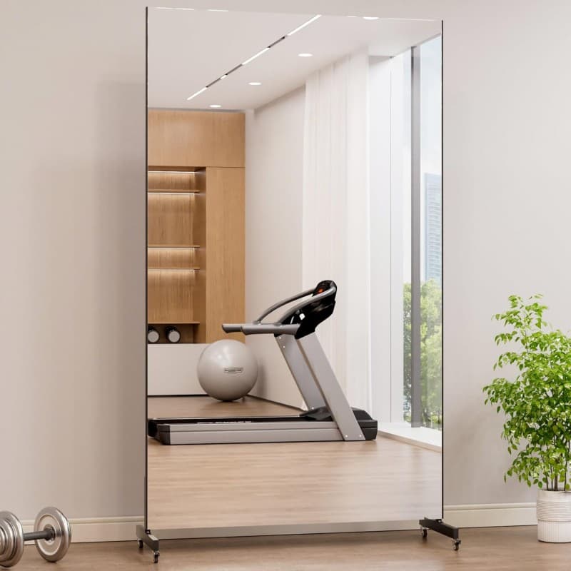 Tanzspiegel Fitnessspiegel Therapiespiegel Partyspiegel Konzertspiegel Ganzkörperspiegel 200x120 cm – 2