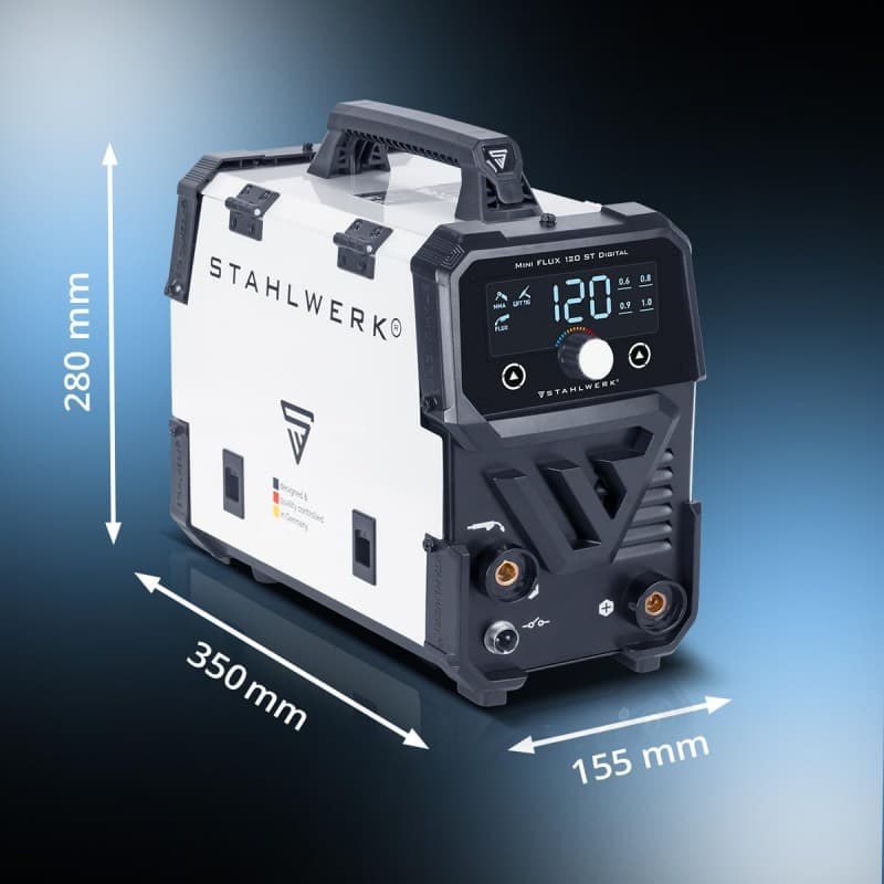 Schweißgerät Mini FLUX 120 ST Digital Fülldrahtschweißen (FLUX) ohne Schutzgas bis 120 A kompakt – 2