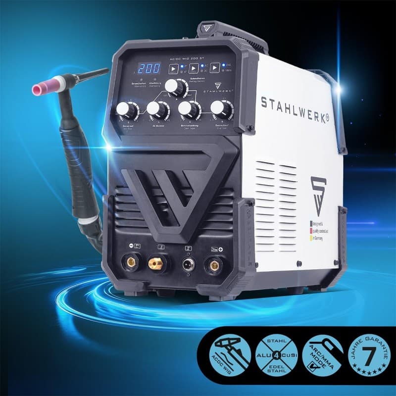 Schweißmaschine Schweißgerät 2-in-1 Kombi Profi-Schweißgerät AC/DC WIG 200 ST WIG & MMA (E-Hand/ARC) – 4