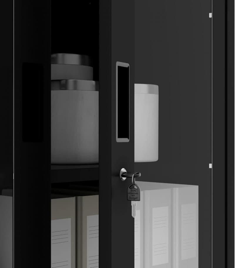 Wertschrank Tresor Metallschrank Tresor Safe Geheimfach Flügeltüren Schubladen Pulverbeschichtung – 4
