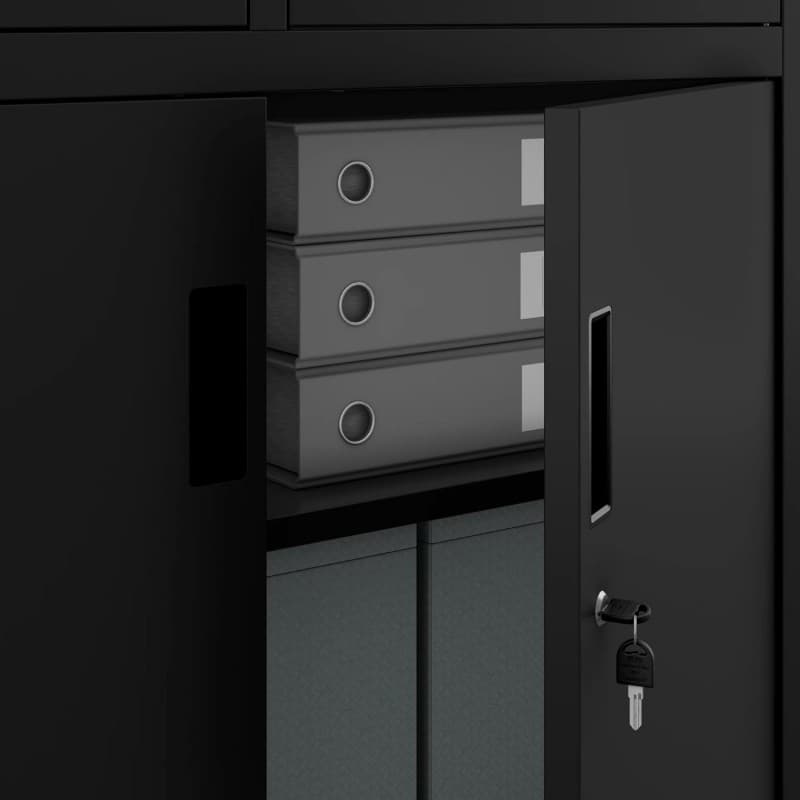 Wertschrank Tresor Metallschrank Tresor Safe Geheimfach Flügeltüren Schubladen Pulverbeschichtung – 5