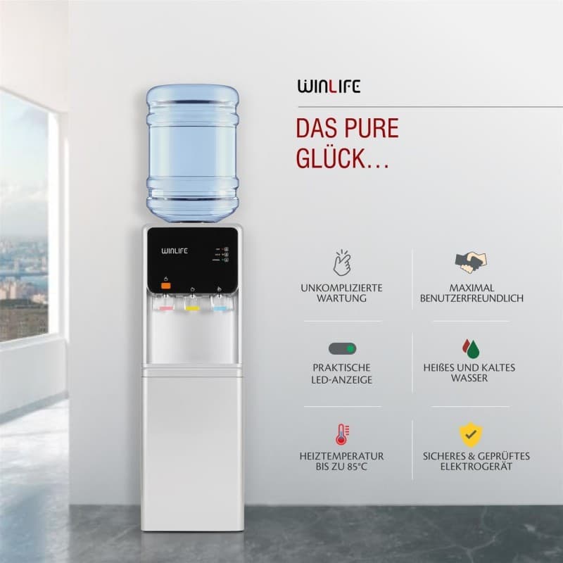 Trinkwasserspender 5 – 20 L Heißwasserspender Kaltwasserspender Wasserspender 500 W elektrisch – 4