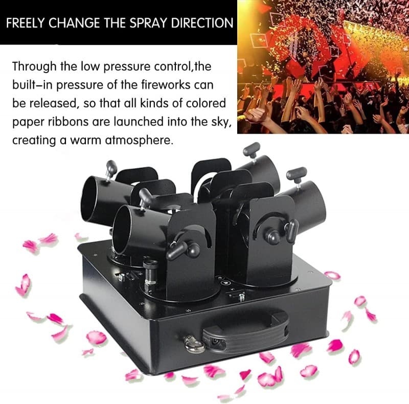 Konfetti-Werfer Konfettikanone 10 m tragbare Bühnenparty-Konfetti-Maschine freie Änderung – 2