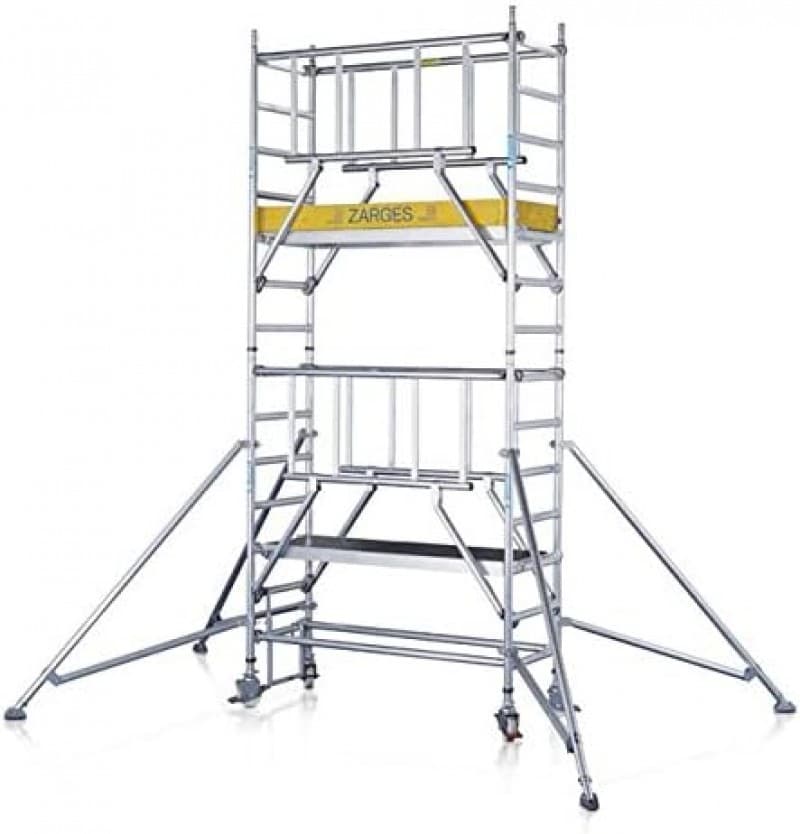 Handwerkergerüst Fahrgerüst Plattform 1,80 x 0,60 m Arbeitshöhe 9,25 m Rollgerüst Malergerüst – 3