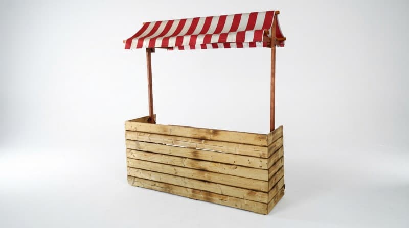 Nostalgischer Marktstand mieten – Candy Bar & Verkaufsstand für Hochzeit & Event – 4