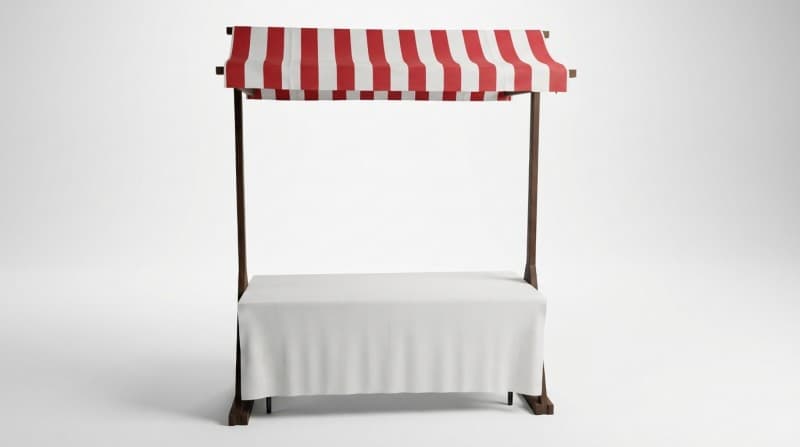 Nostalgischer Marktstand mieten – Candy Bar & Verkaufsstand für Hochzeit & Event – 3