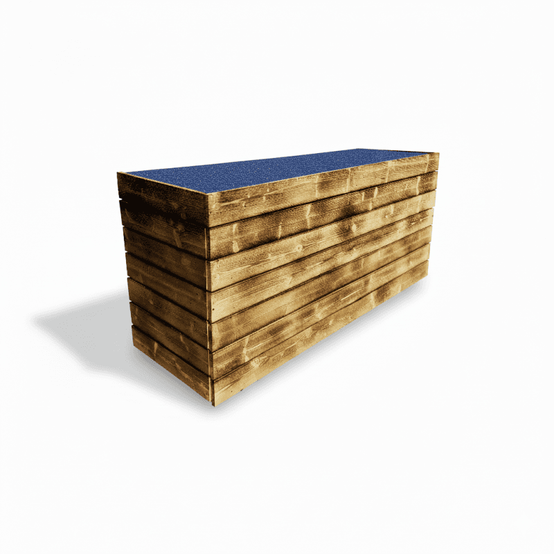 Profi Klapptheke, Nasstheke, Tresen Edelstahl mieten (200 cm) – Mobile Naßtheke aus Edelstahl – 5