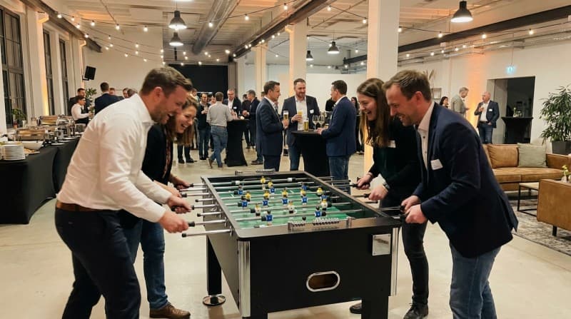 Profi Tischkicker mieten – Robuster Kicker für Firmen-Events & Messen – 3