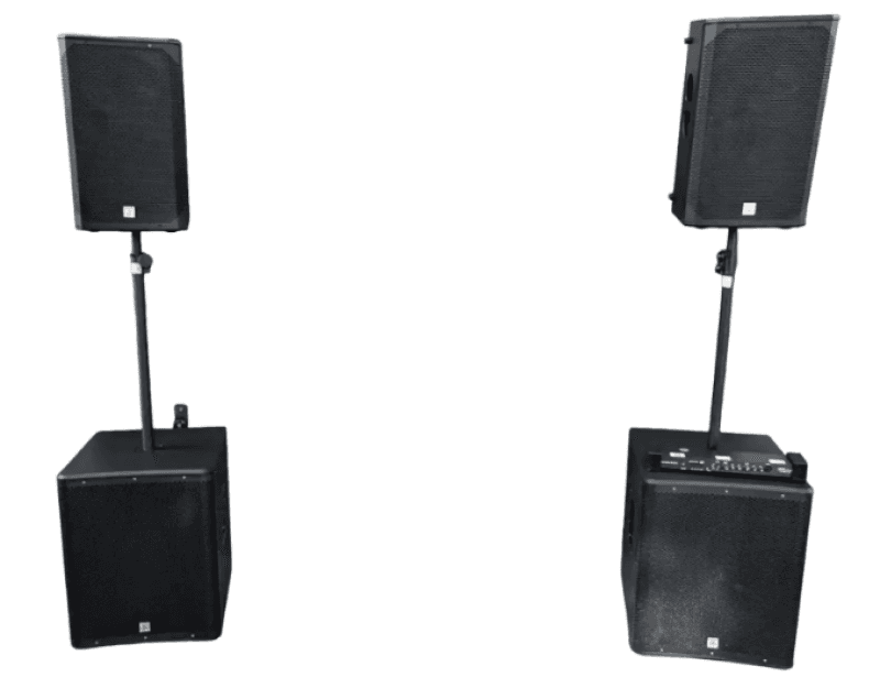 Party-Anlage bis 200 Pers. | 2x Subwoofer | PA-Komplettset