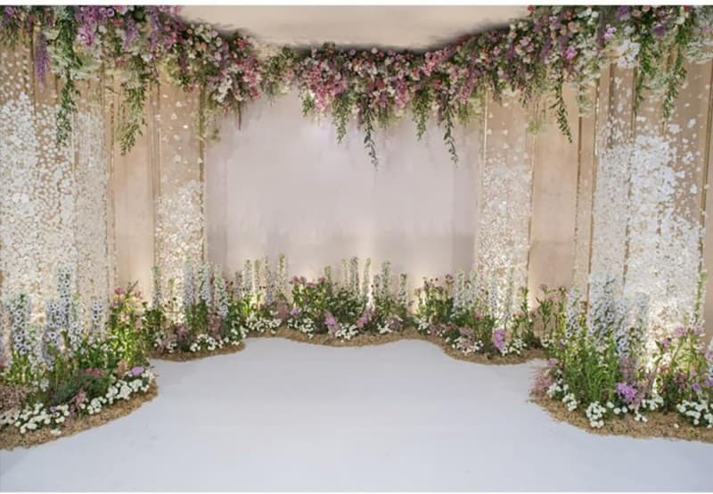 Bühnendekoration Hintergrund 3 x 2m Blumen Fotografie Hochzeit Fotoshooting Portraitfotos Fotostudio