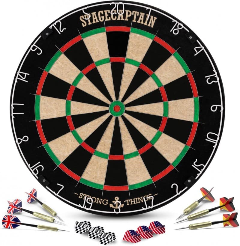 Dartscheibe Ständer komplett Set Profidartscheibe stufenlos höhenverstellbarer Ständer 107 – 160 cm – 3