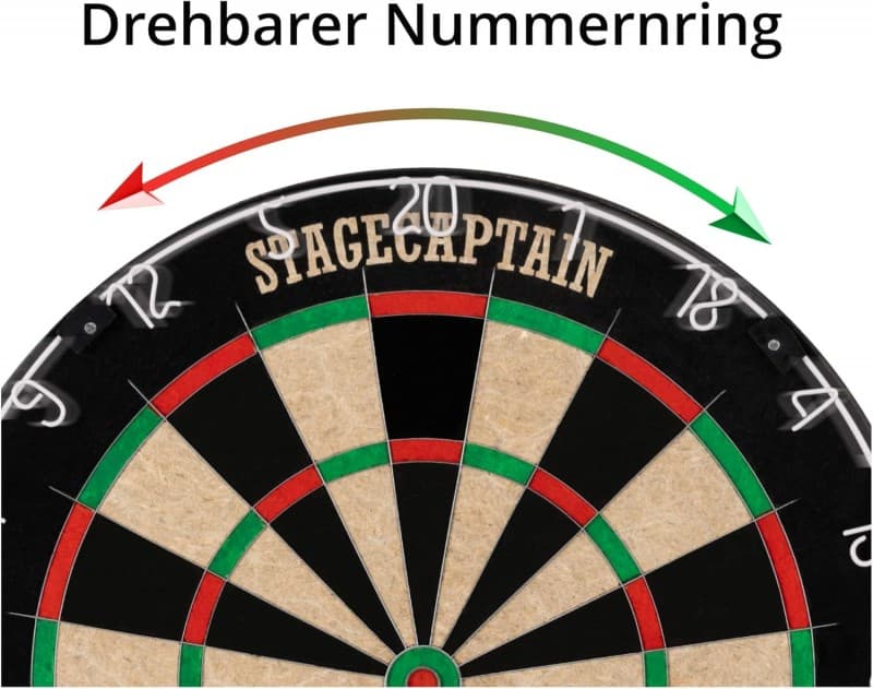 Dartscheibe Ständer komplett Set Profidartscheibe stufenlos höhenverstellbarer Ständer 107 – 160 cm – 5