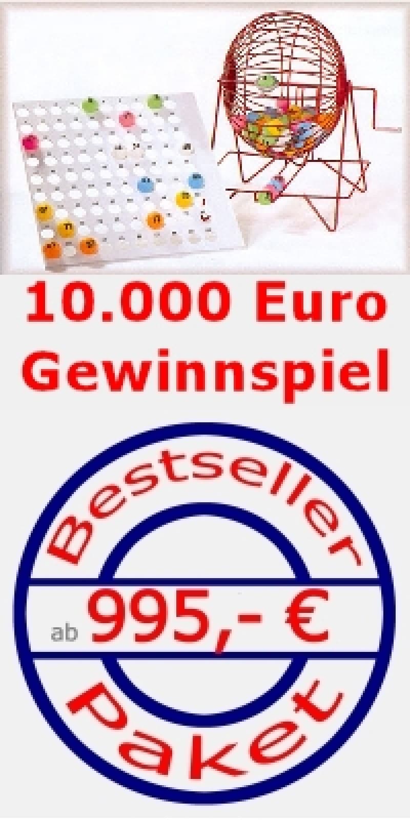 Bingo/ Gewinnspiel/ Gewinnspielversicherung/ Versichertes Gewinnspiel