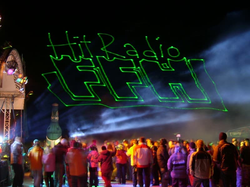 Grafik- Logoprojektionen mit Laser