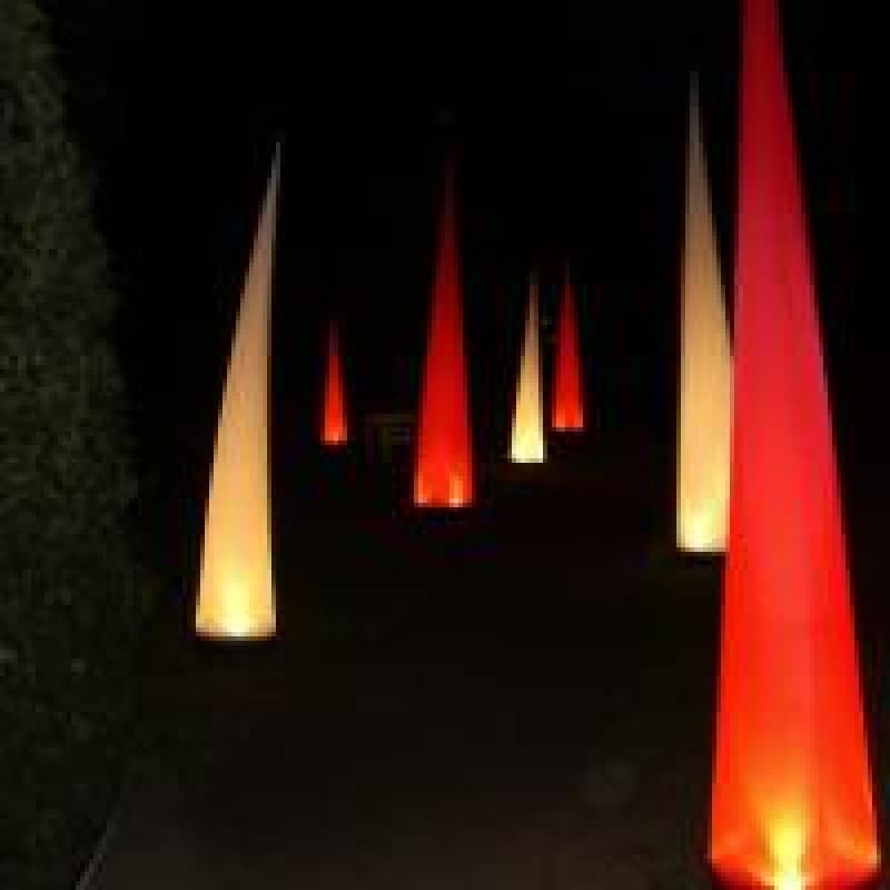Aircone 2,40 m (LED) / Lichtkegel / Luftkegel / Lichtsäule / Eingangsdekoration / Leuchtkegel